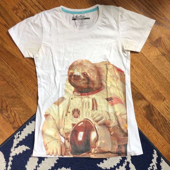 Threadless Tops - Astronaut Sloth Tee